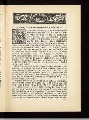 13. I. und II. Pi. in der Champagne 1914/15