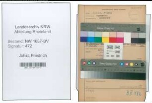 Entnazifizierung Friedrich Johst , geb. 02.04.1900 (Wagenmeister)