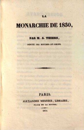 La Monarchie de 1830