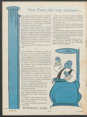 Que Deus não nos castigue...