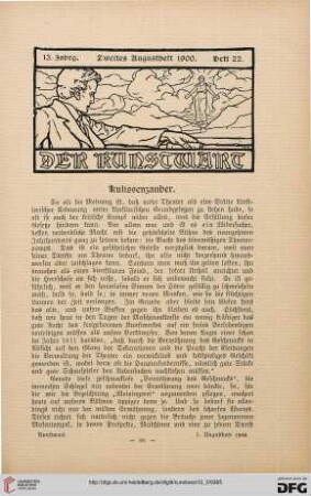 Heft 22 (2. Augustheft 1900)