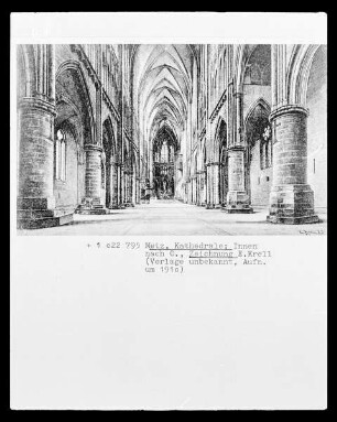 Metz, Kathedrale: Inneres nach Osten