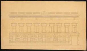Palais Arnim, Berlin: Entwurf Vorderansicht