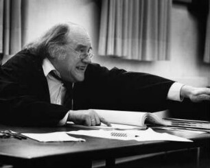 August Everding (1928-1999; Regisseur, Intendant). Dezember 1985