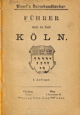 Führer durch die Stadt Köln