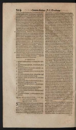 Quae Requirantur, Ut Dicatur res solita Infeudari. Quaestio LXV.
