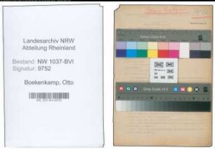 Entnazifizierung Otto Boekenkamp , geb. 01.08.1888 (Generaldirektor)