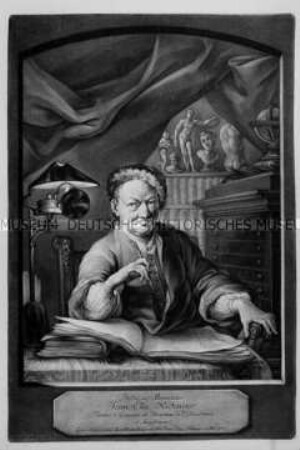 Bildnis des Malers Johann Elias Ridinger, Direktor der Akademie in Augsburg