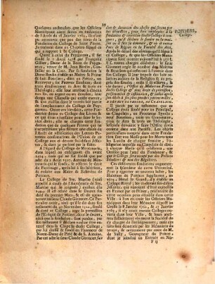 Compte rendu aux chambres assemblées : ... concernant les colleges que les ci-devant soi-disans Jésuites occupoient à Poitiers ; du 7 Juin 1764