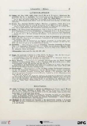 Militaria (Nr. 220-236)