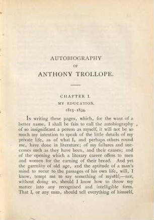 An autobiography