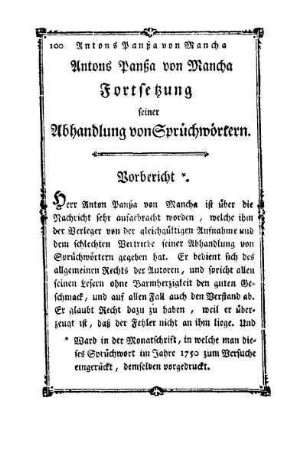 Fortsetzung von Sprüchwörtern