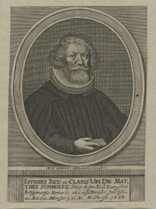 Bildnis des Matthaeus Schmollus