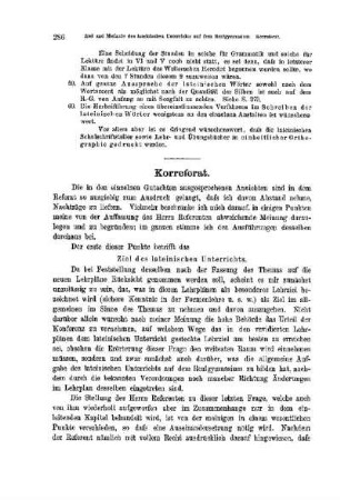 Ziel und Methode des lateinischen Unterrichts auf dem Realgymnasium mit Rücksicht auf die revidierten Lehrpläne vom 31. März 1882 : [Korreferat]