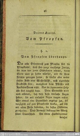 Drittes Kapitel. Vom Pfropfen