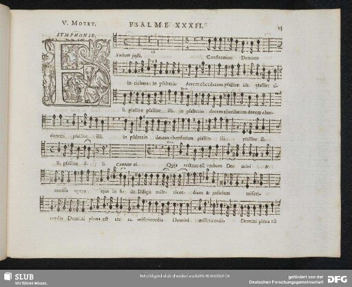 V. Exultate justi in Domino