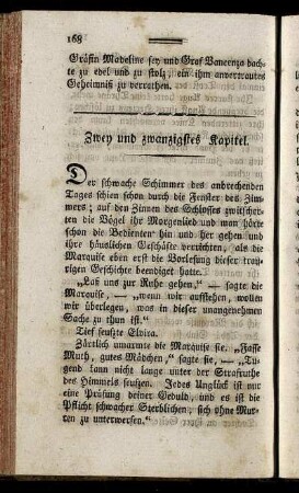 Zwey und zwanzigstes Kapitel.