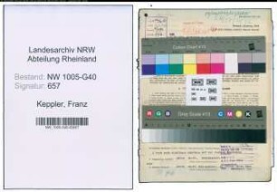 Entnazifizierung Franz Keppler , geb. 06.05.1885 (Landgerichtsrat)