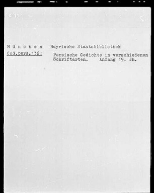 Persische Gedichte in verschiedenen Schriftarten