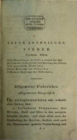 System der practischen Heilkunde : Ein Handbuch für academische Vorlesungen und für den practischen Gebrauch, Zweyter Band. Specielle Therapeutic