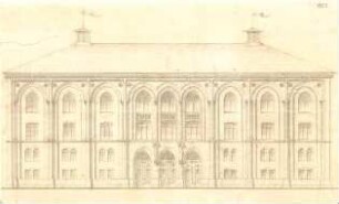 Bürklein, Friedrich; München, Sonnenstr.; Entbindungsheim (Gebärhaus, Gebäranstalt, Frauenklinik) - Ansicht