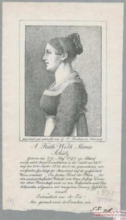 A(nna?). Katharina Wilhelmina Maria Schütz
