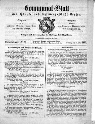 1863,21: No. 21, 24. Mai 1863