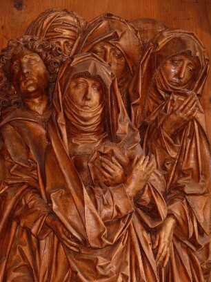 Ausschnitt aus dem Altar von Tilmann Riemenschneider in der Kirche St. Peter und Paul in Detwang, Taubertal