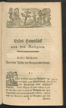 Erster Abschnitt. Von dem Wesen der Religion überhaupt.