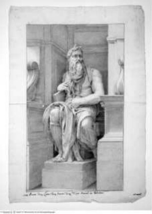 Concorso Accademico 1725, Terza Classe: Die Statue des Moses von Michelangelo Buonarroti in San Pietro in Vincoli, terzo premio