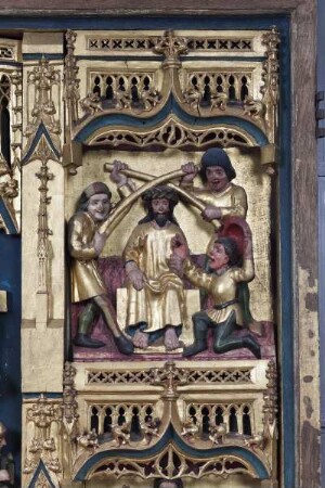 Wehrdaer Altarschrein — Passion Christi — Dornenkrönung Christi