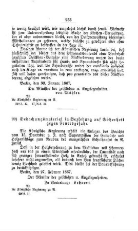 Bedachungsmaterial in Beziehung auf Sicherheit gegen Feuersgefahr : [V. Elementarschulwesen]