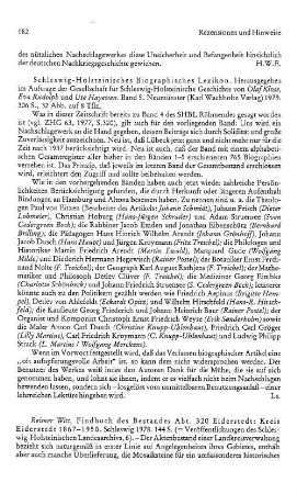 Witt, Reimer :: Findbuch des Bestandes Abt. 320 Eiderstedt, Kreis Eiderstedt 1867 - 1950, (Veröffentlichungen des Schleswig-Holsteinischen Landesarchivs, 6) : Schleswig, 1978