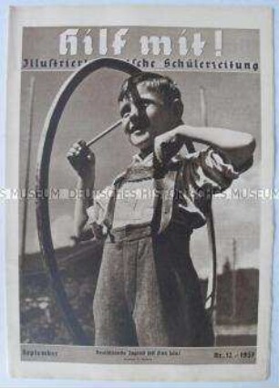 Schülerzeitschrift "Hilf mit!" u.a. über deutsche Bauern
