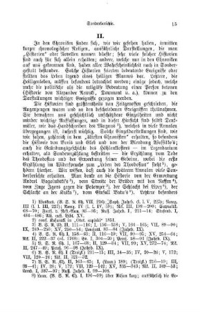 II. - Sonderberichte