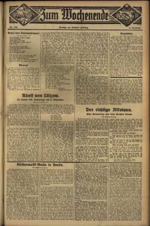 Zweite Ausgabe vom Sonntag, den 02. Dezember 1934.