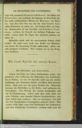 Die vierte Epoche der neuern Kunst