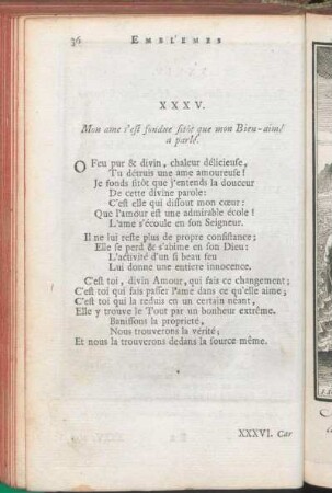 XXXV. Mon ame s'est fondue sitôt que mon Bien-aimé a parlé.
