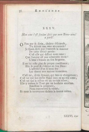 XXXV. Mon ame s'est fondue sitôt que mon Bien-aimé a parlé.
