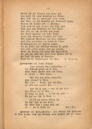 Jeremiade des Juden Schmul.