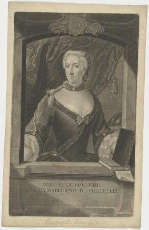 Bildnis der Aemilia de Breteuil