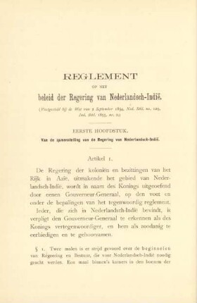 Eerste hoofdstuk
