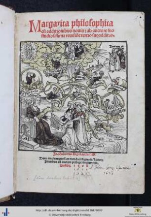 Margarita philosophica : [totius philosophie rationalis, naturalis et moralis principia dialogice duodecim libris doctissime complectens]