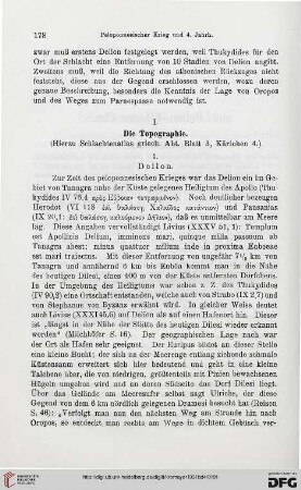 I: Die Topographie. (Hierzu Schlachtenatlas griech. Abt. Blatt 3, Kärtchen 4)