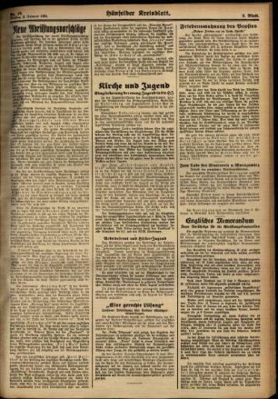 Zweite Ausgabe vom Freitag, den 02. Februar 1934.