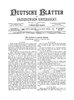 Der Aufsatz in meiner Schule : (Fortsetzung)