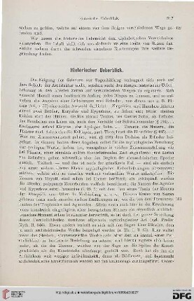 Historischer Ueberblick