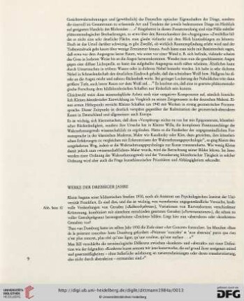 Werke der dreissiger Jahre