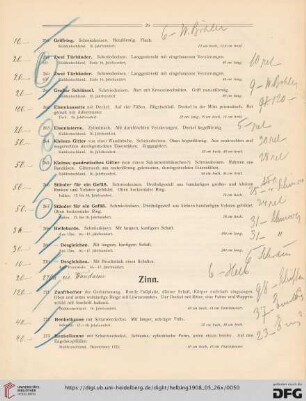 Zinn (Nr. 271-282)