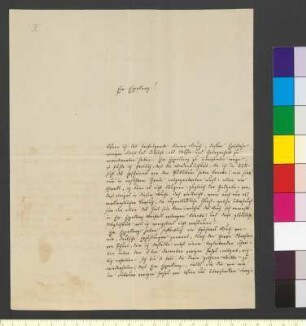 Brief von Varnhagen von Ense, Karl August Ludwig Philipp an Goethe, Johann Wolfgang von
